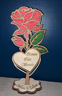 Cathy Crafty gravure laser personnalisée bois verre ardoise manche normandie