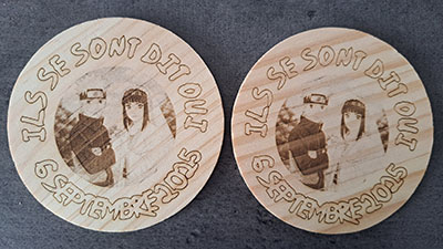 Cathy Crafty gravure laser personnalisée bois verre ardoise manche normandie