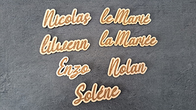 Cathy Crafty gravure laser personnalisée bois verre ardoise manche normandie